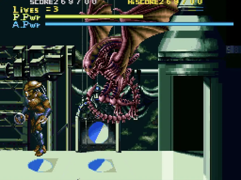 The boss fights are pretty much the best thing about Alien vs. Predator.